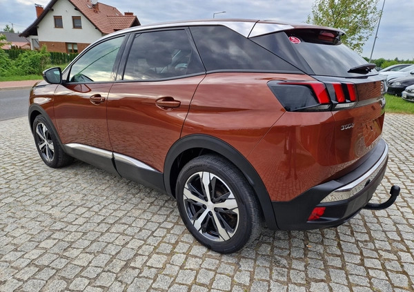 Peugeot 3008 cena 73900 przebieg: 38000, rok produkcji 2018 z Skoki małe 121